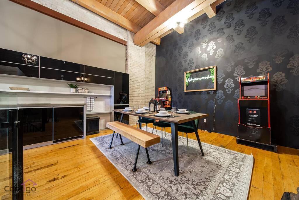 Historic Jd Loft, Near Ice District, Rogers Place, Ug Parking Edmonton Extérieur photo
